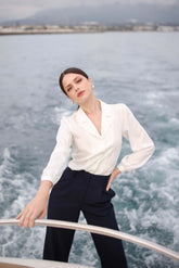 Asya Stretch Silk Blouse