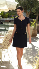 Dina Cotton Tweed Dress