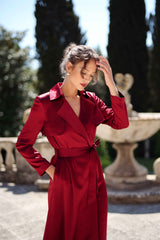 Cameron Satin Trenchcoat