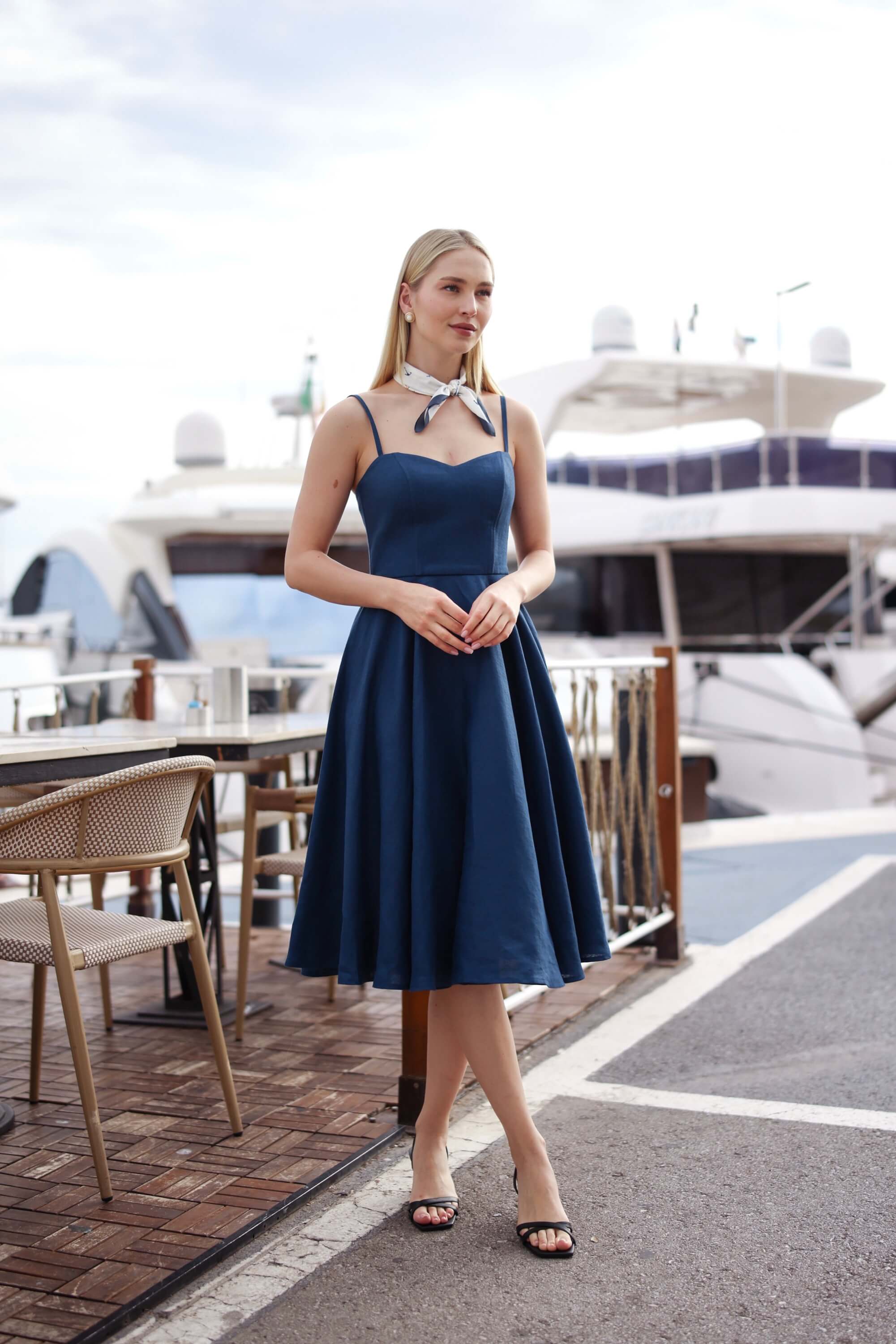 Bardot Linen Dress