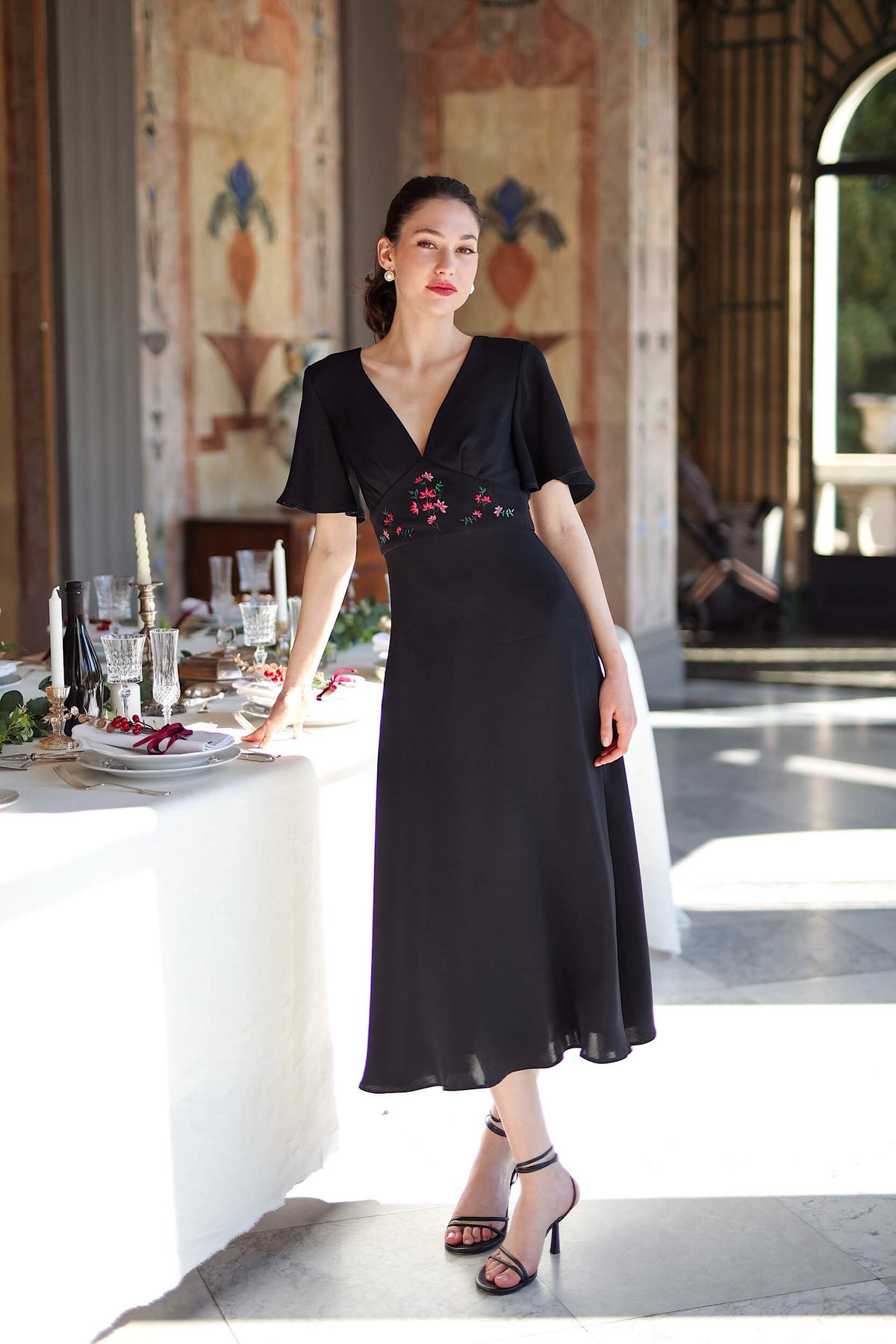 Coralie Embroidered Dress