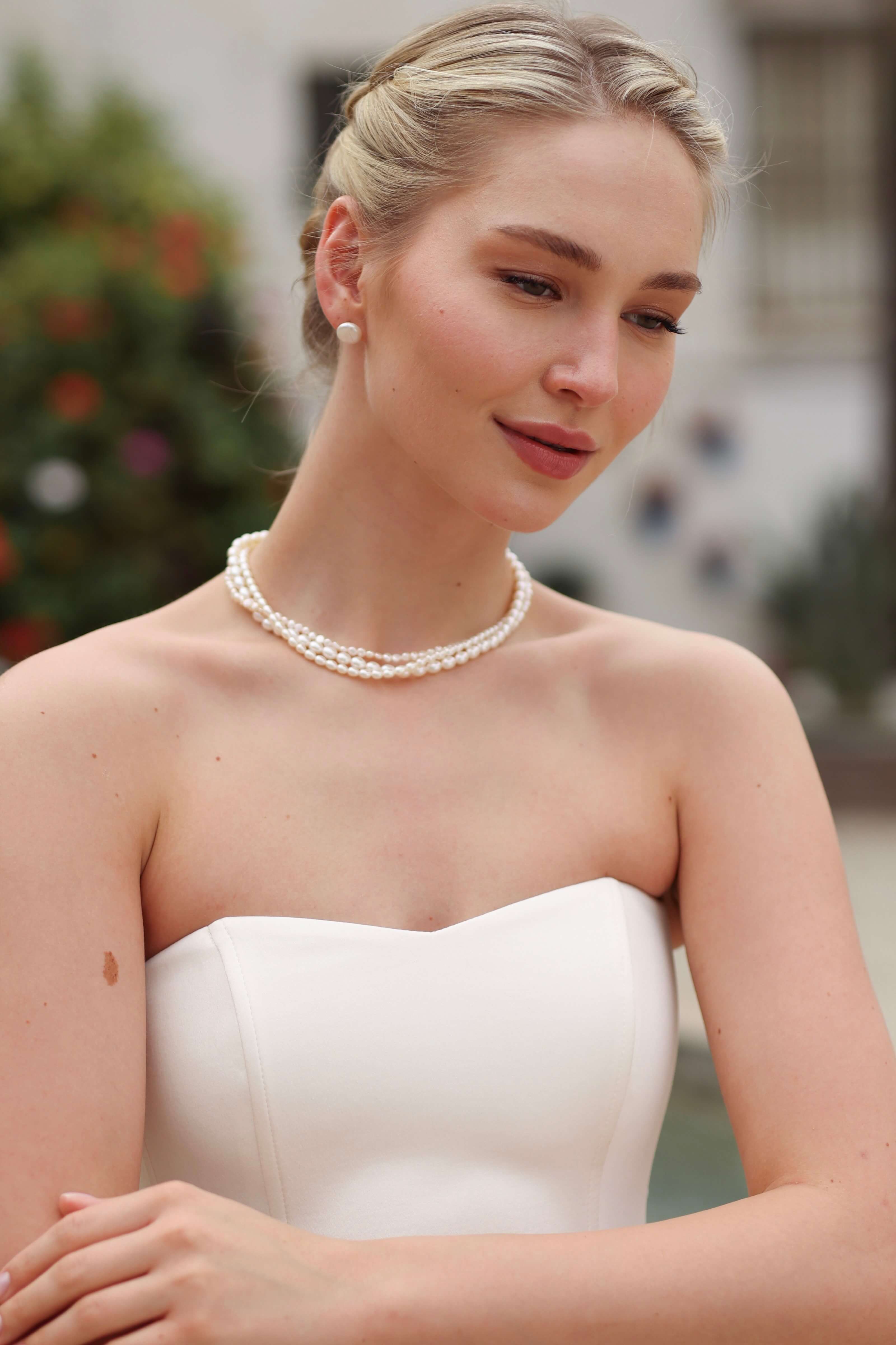 Sophia Pearl Stud Earrings