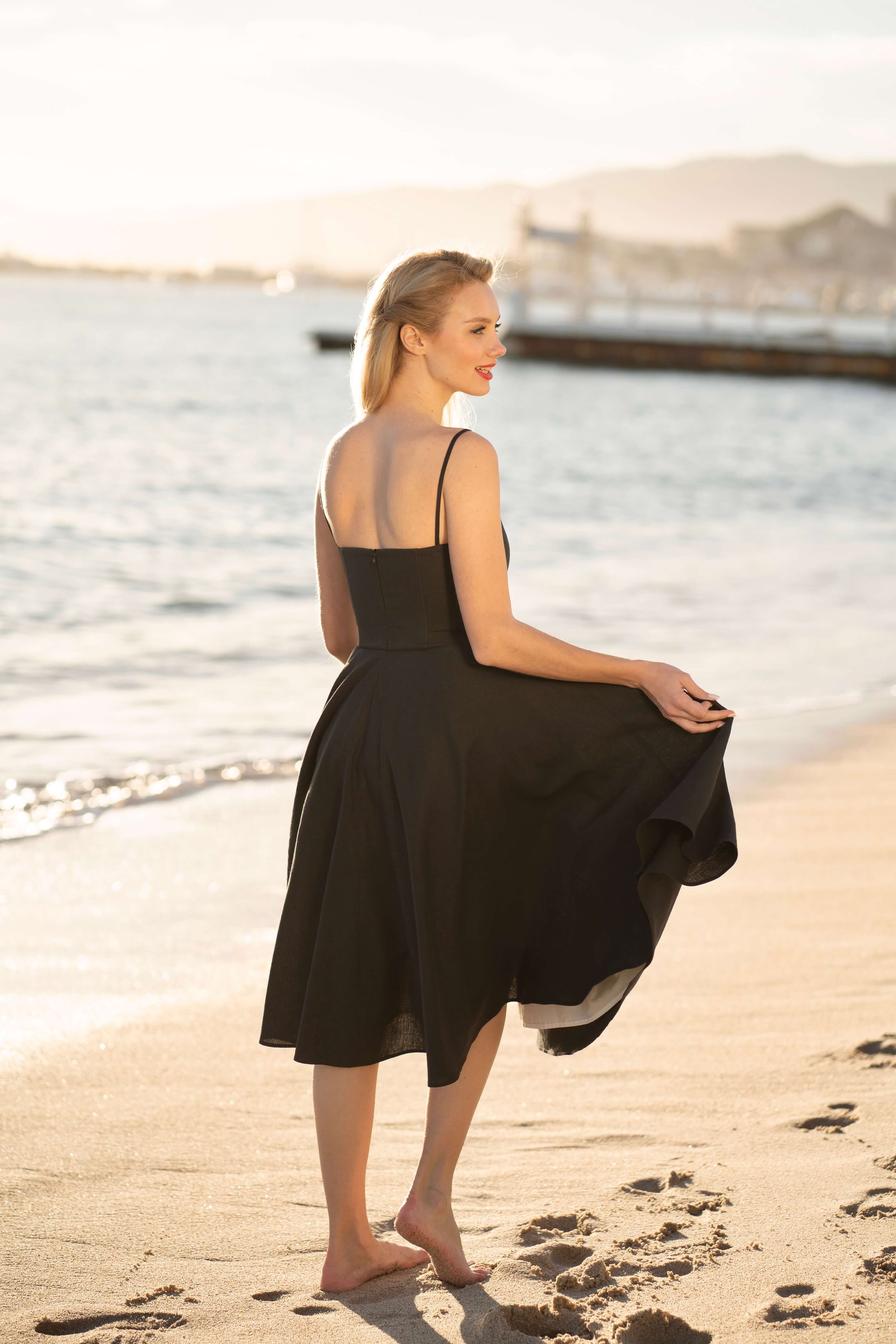 Bardot Linen Dress