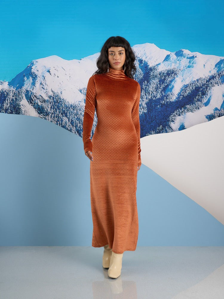 Jetta Velour Midi Dress