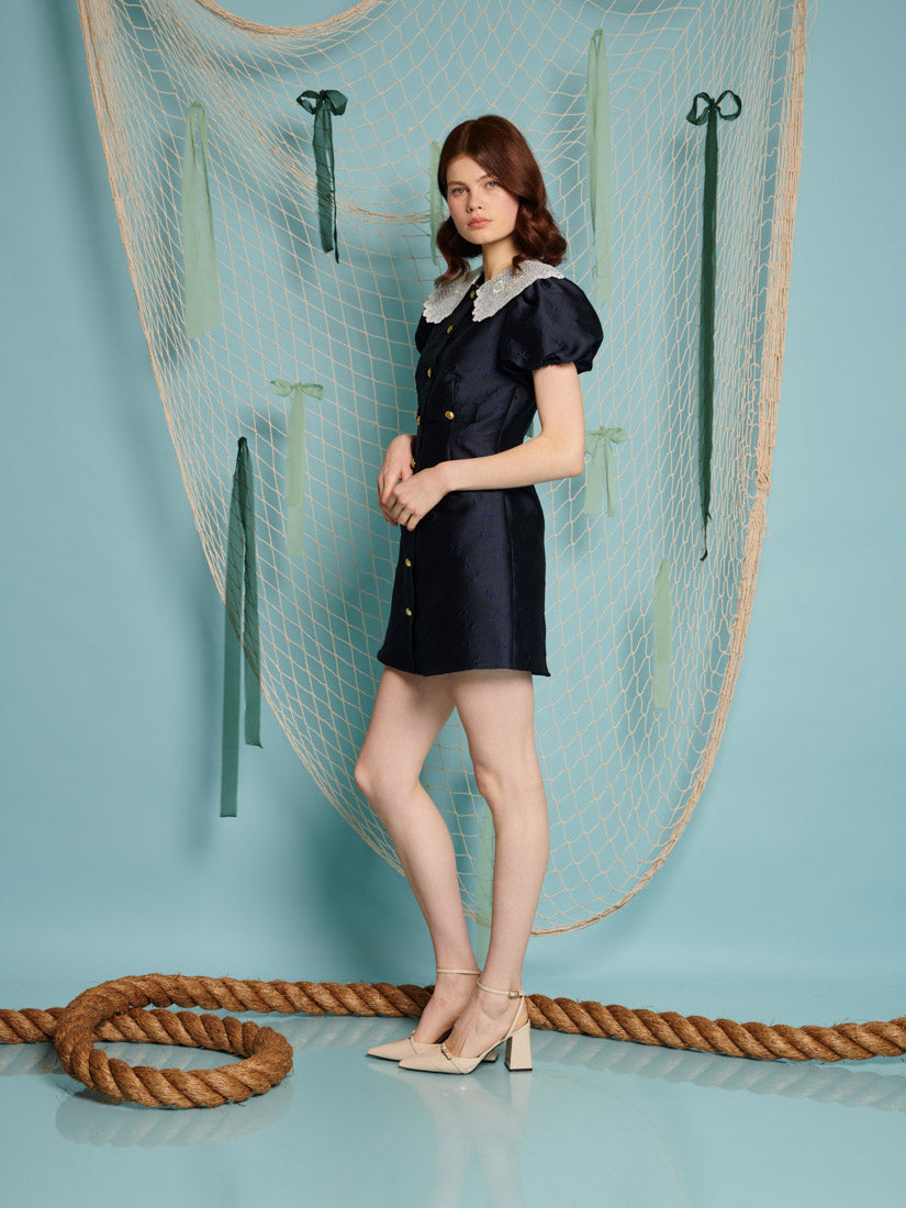 Buoy Jacquard Mini Dress