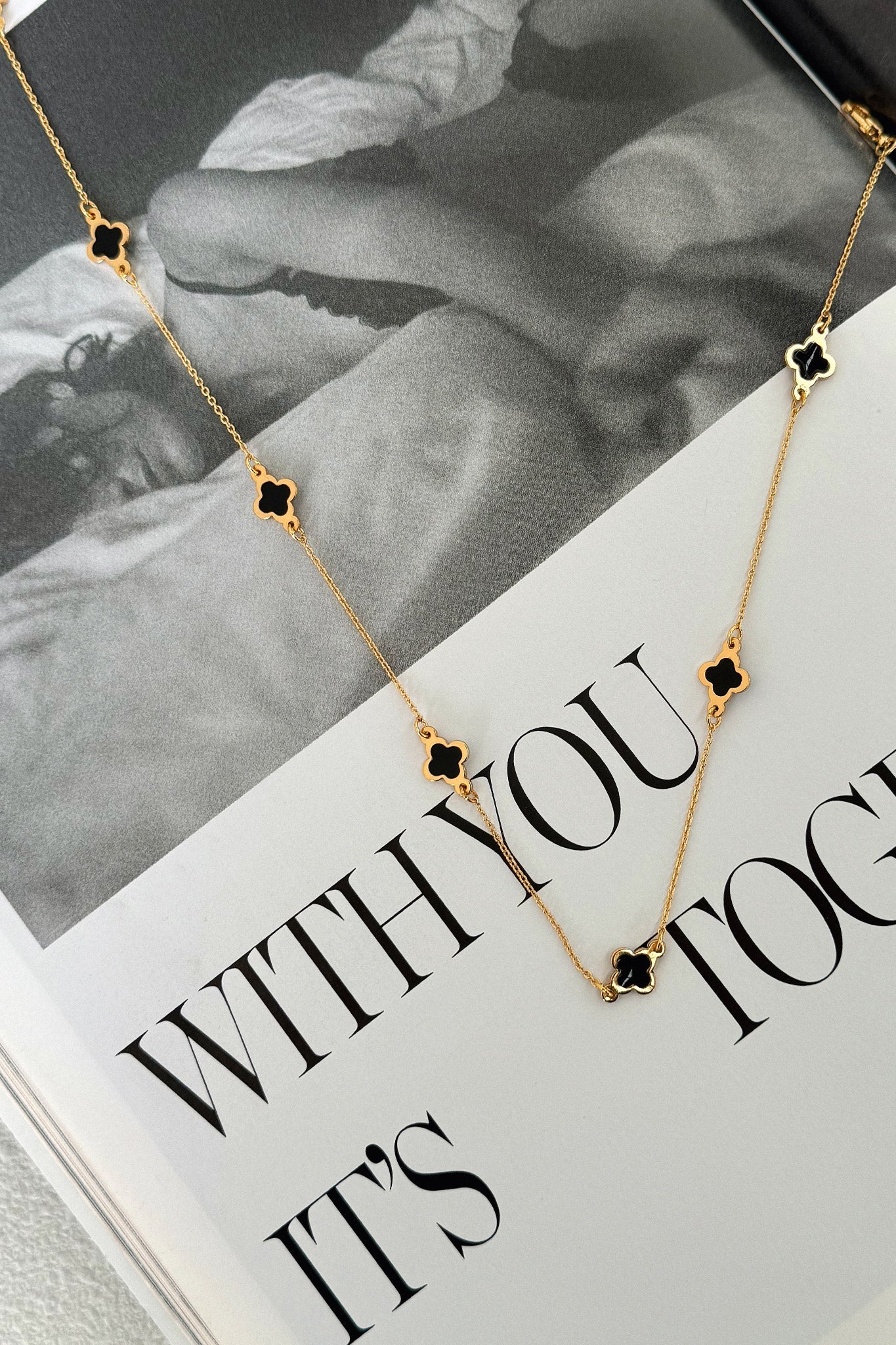 Oriana Necklace - Gold / Black