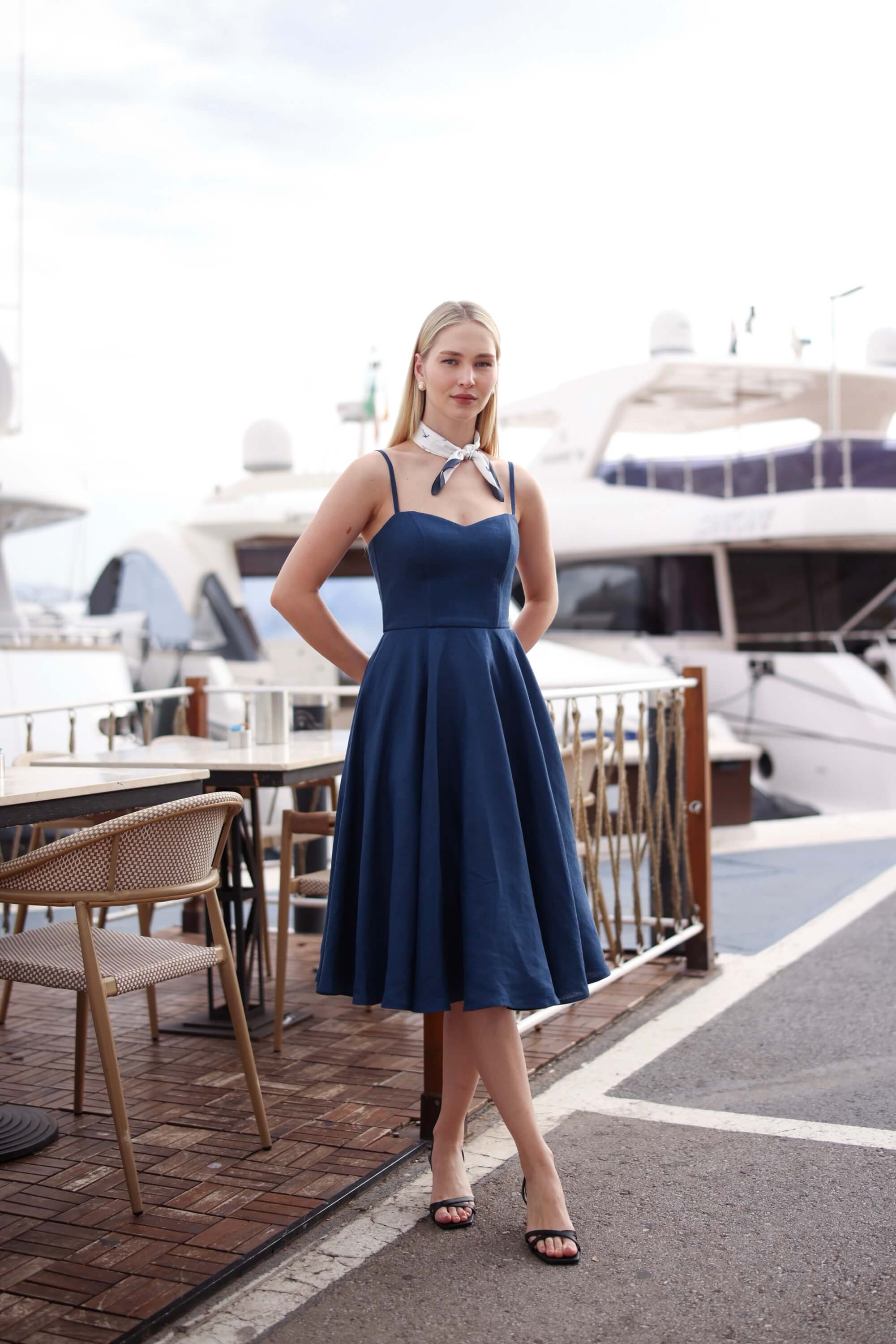 Bardot Linen Dress