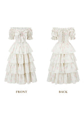 Bloom in Coral Island Corset Dress