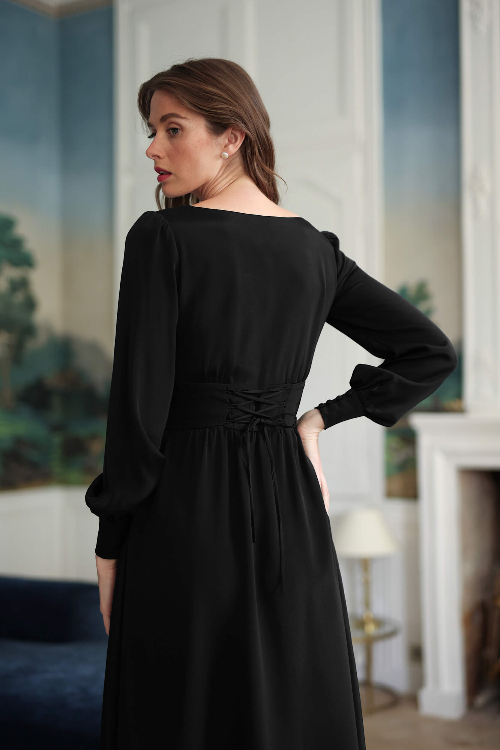 Rouge Tencel Dress