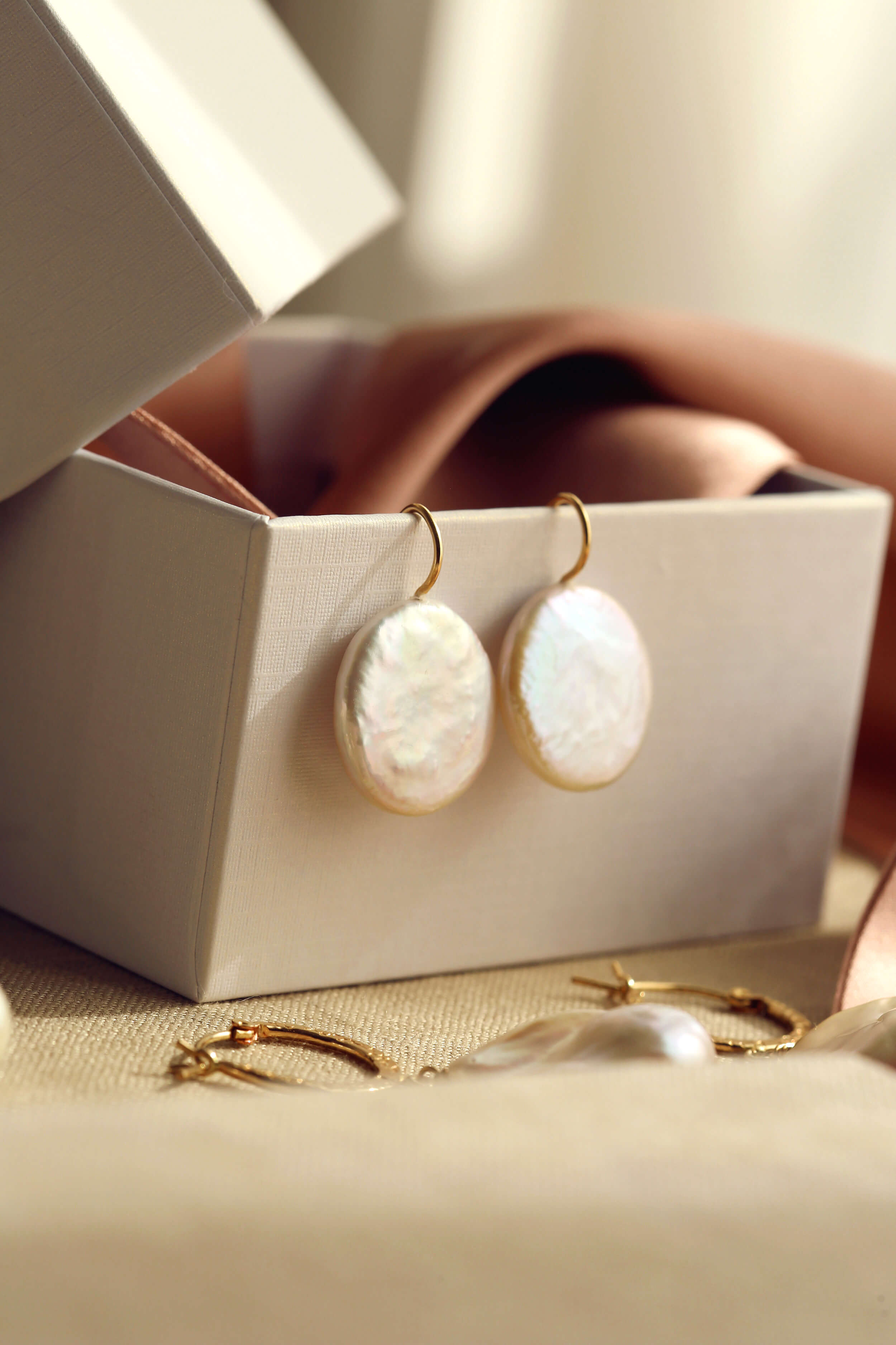 Clair de Lune Pearl Earrings
