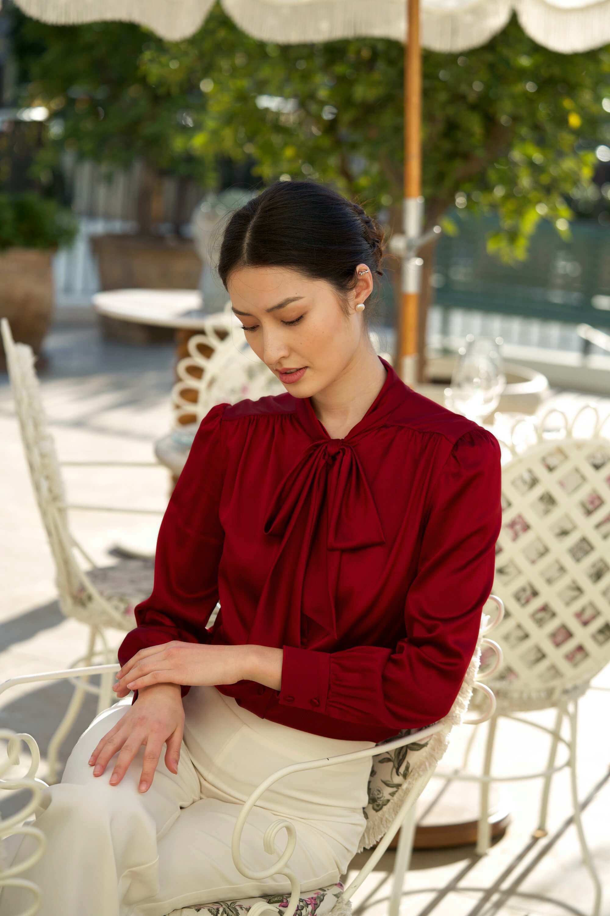 Lena Silk Blouse