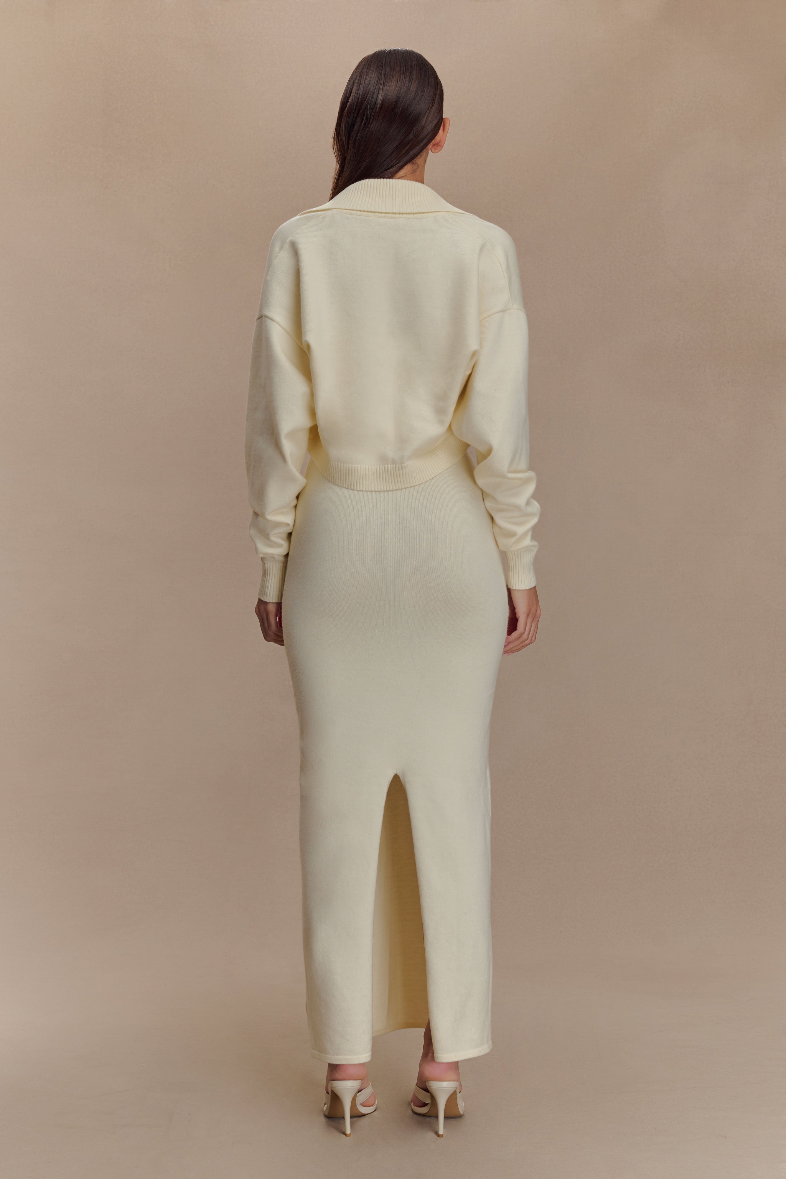 Kingston Knit Maxi Dress - Ivory
