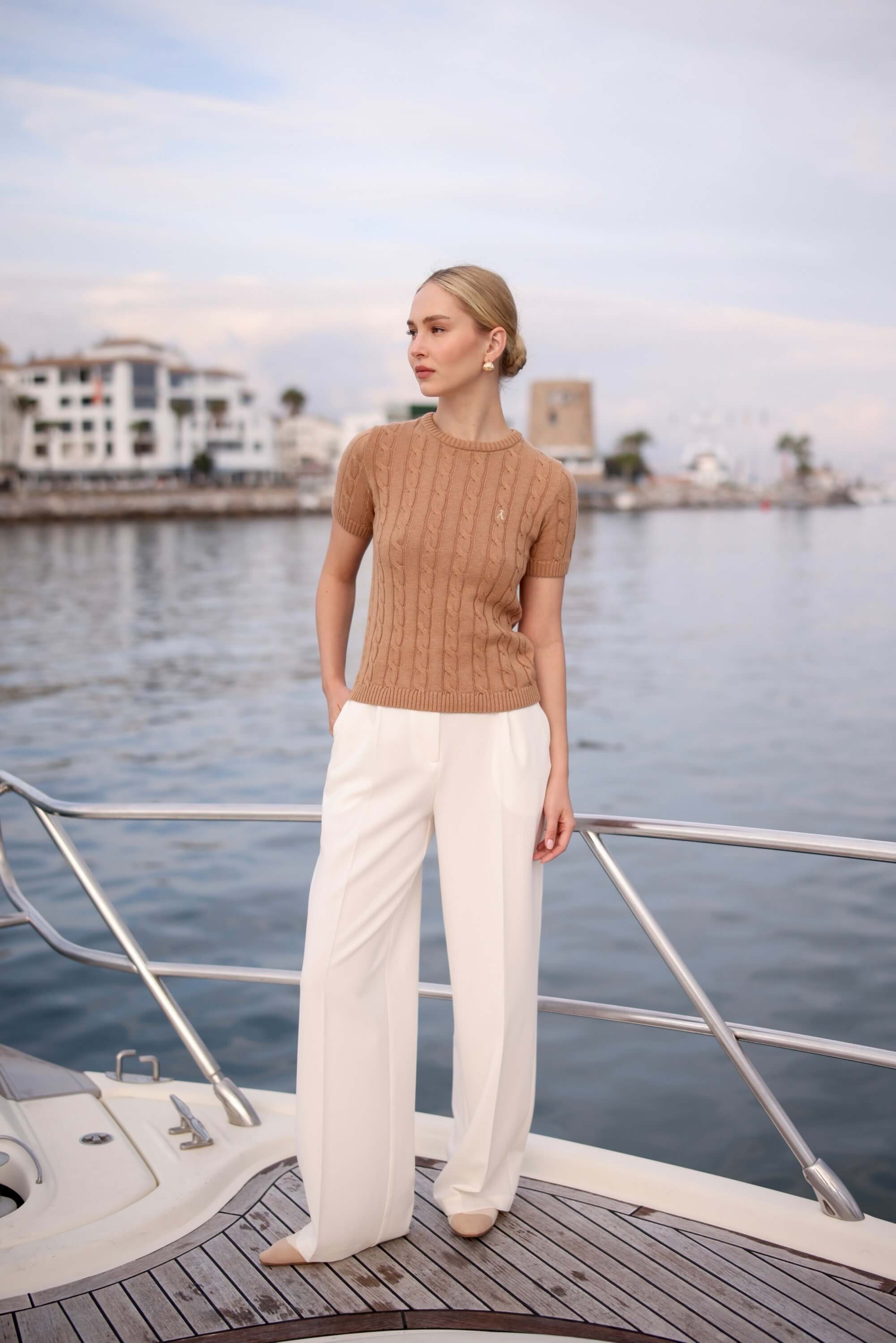 Tina Cable Knit Top