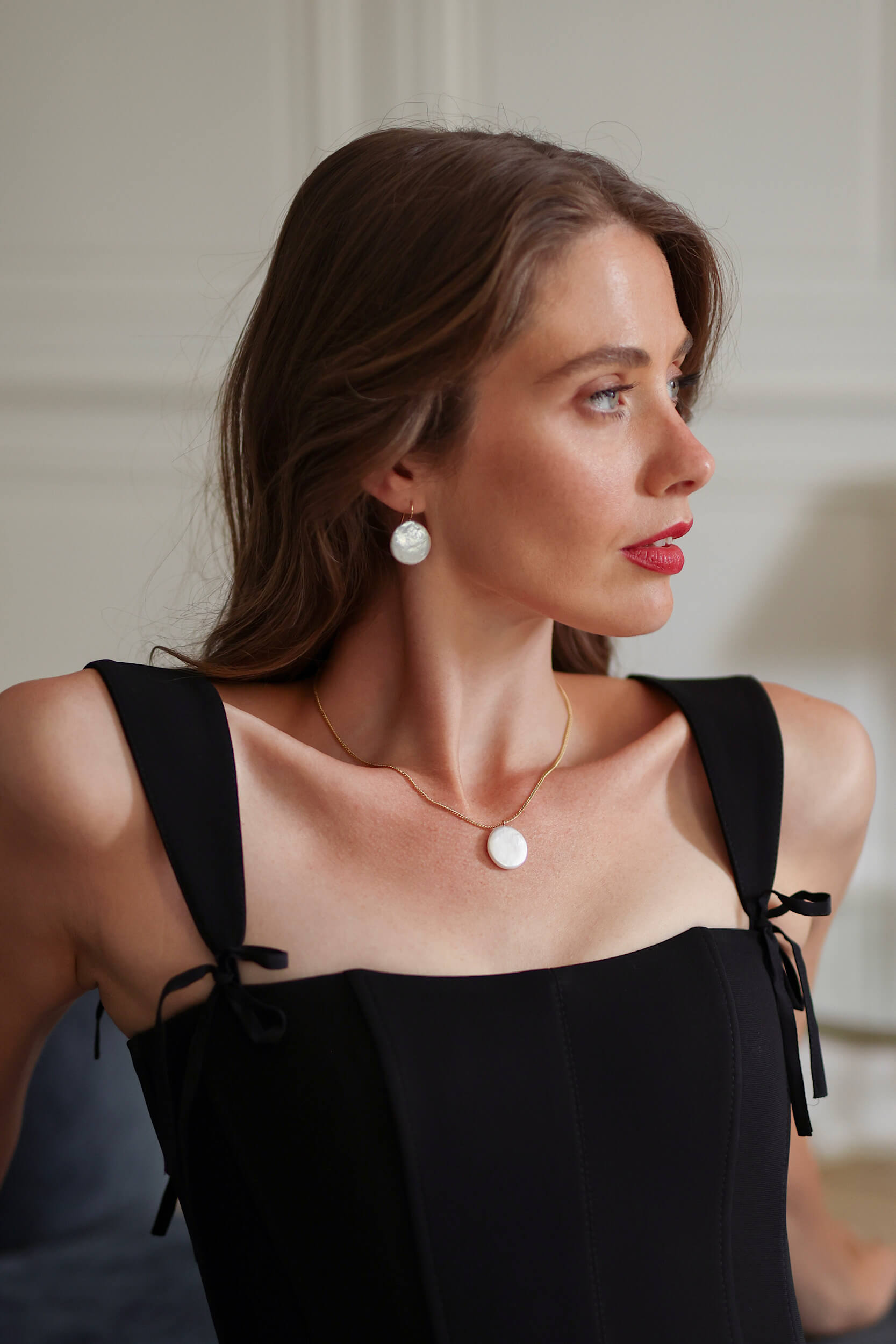 Clair de Lune Pearl Earrings