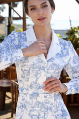 Catalina Toile De Jouy Dress