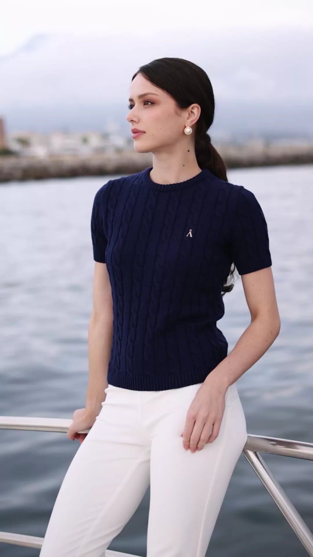 Tina Cable Knit Top