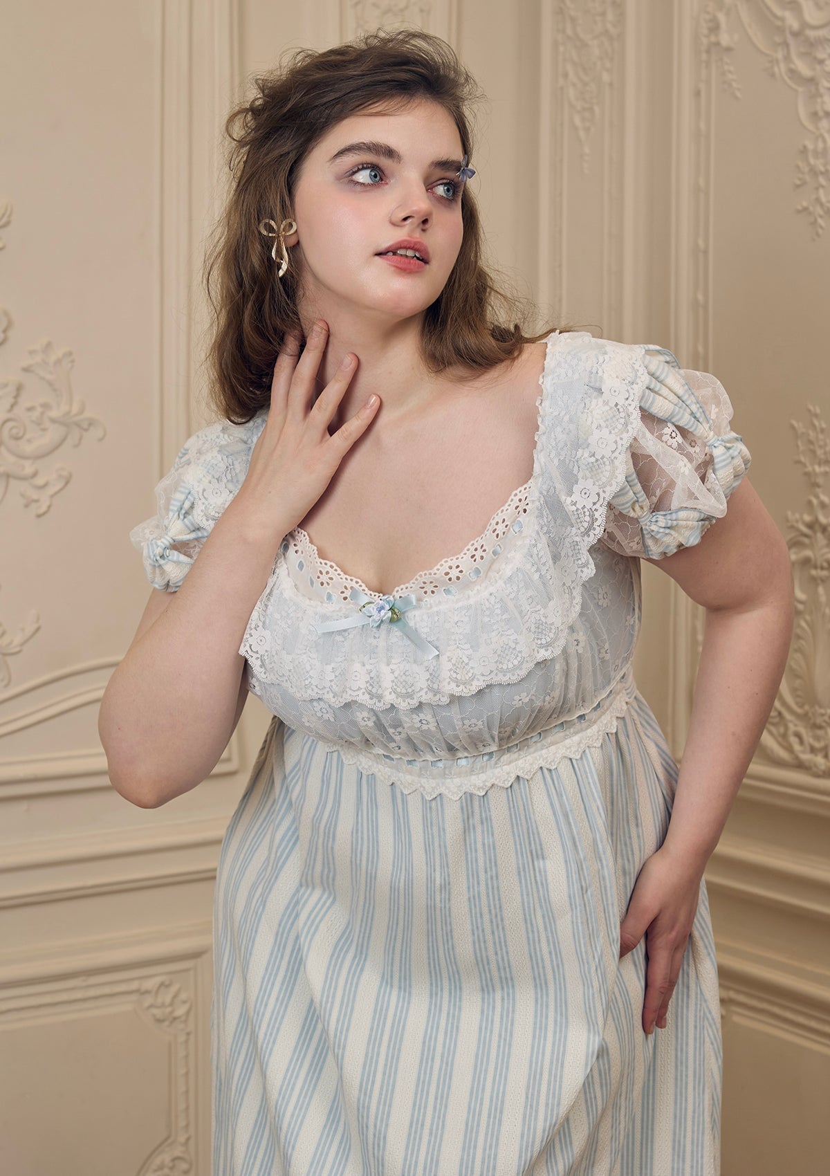Curve & Plus "Matin de fenêtre fleurie" Dress