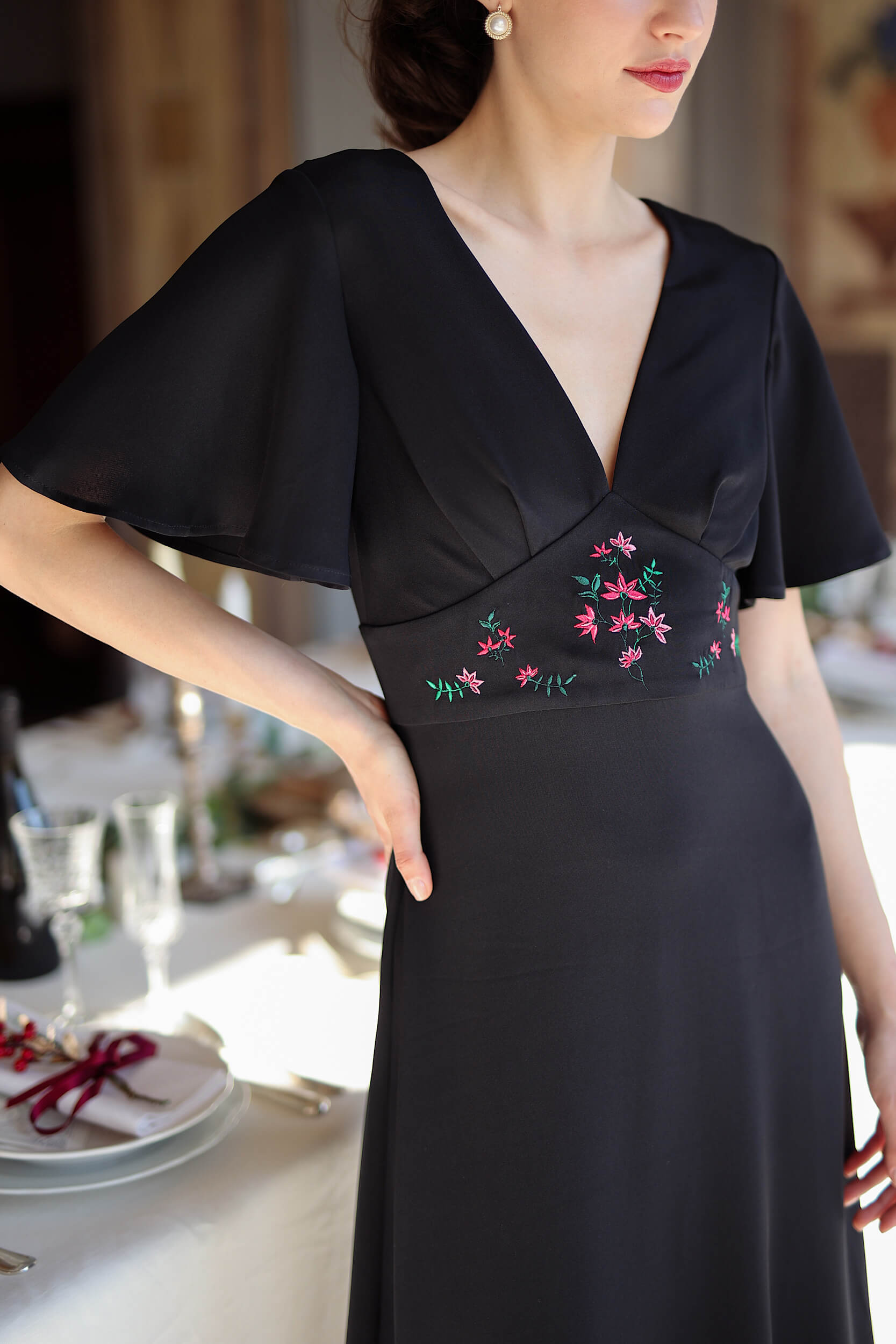 Coralie Embroidered Dress