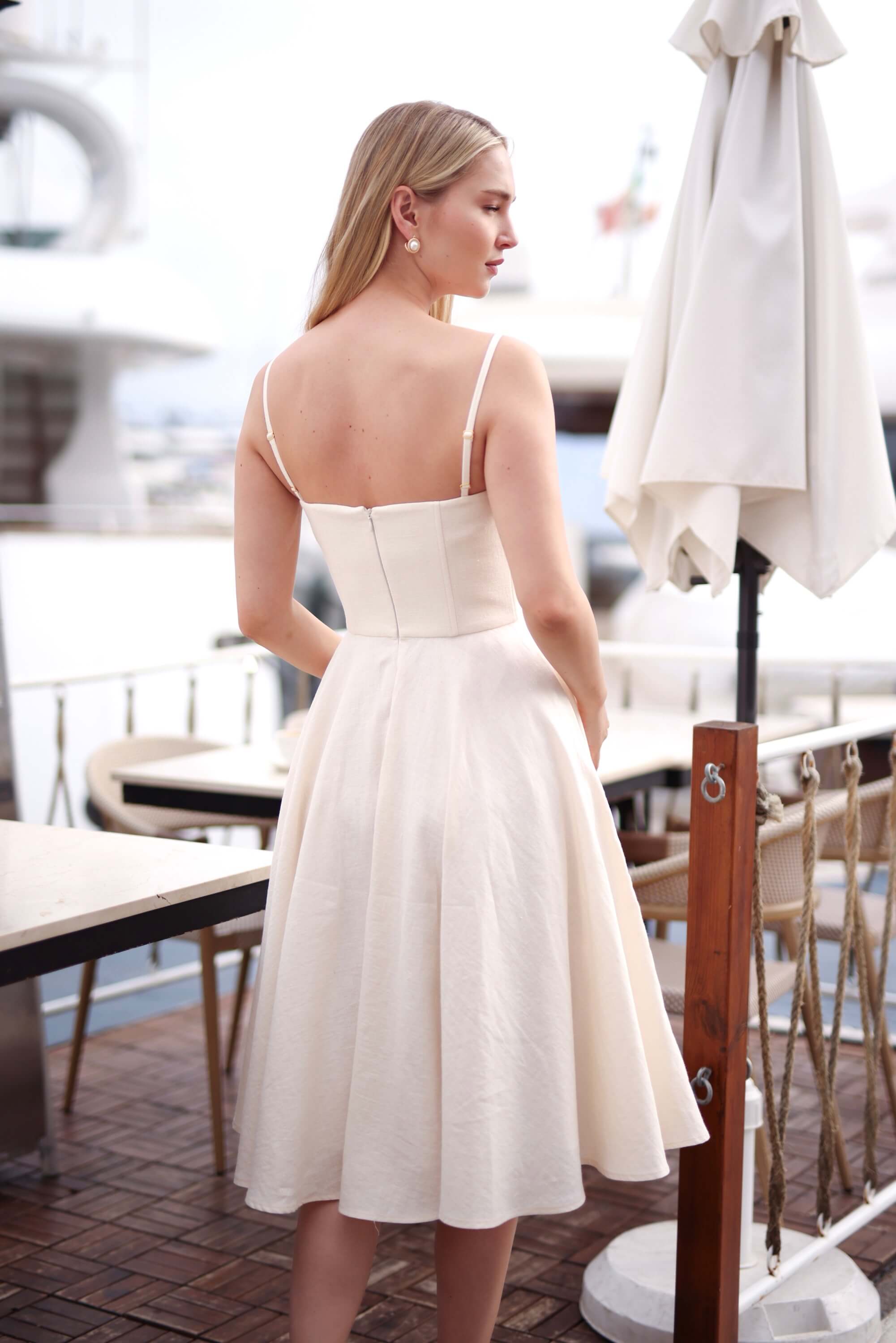 Bardot Linen Dress